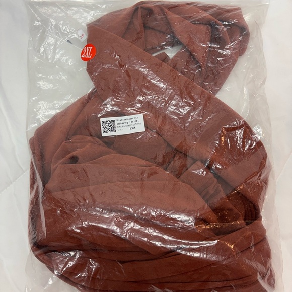 NWOT Elegant Rust burnt orange Wide-Leg Pants super comfortable 2XL - Picture 4 of 5